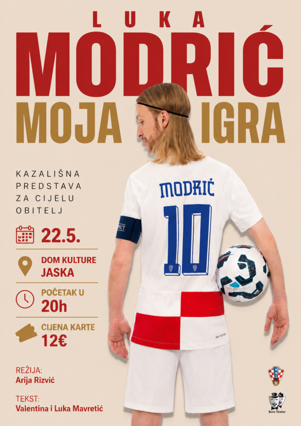 LUKA MODRIĆ: MOJA IGRA, 22.5., 20h