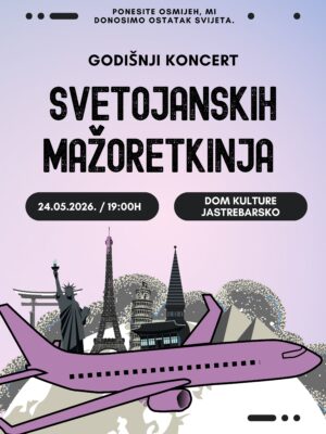 GODIŠNJI KONCERT SVETOJANSKIH MAŽORETKINJA 24.5., 19h