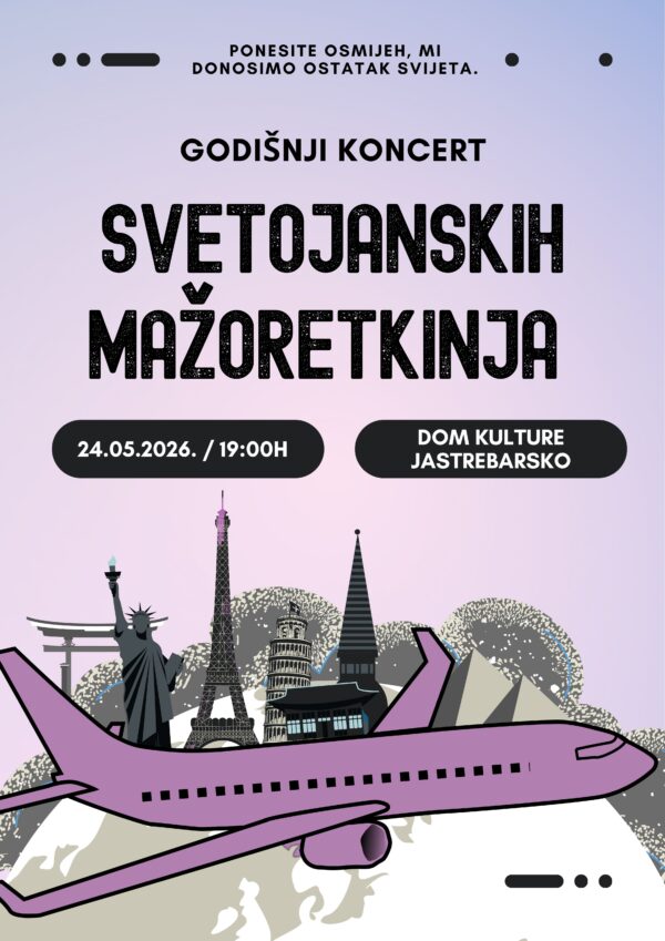 GODIŠNJI KONCERT SVETOJANSKIH MAŽORETKINJA 24.5., 19h